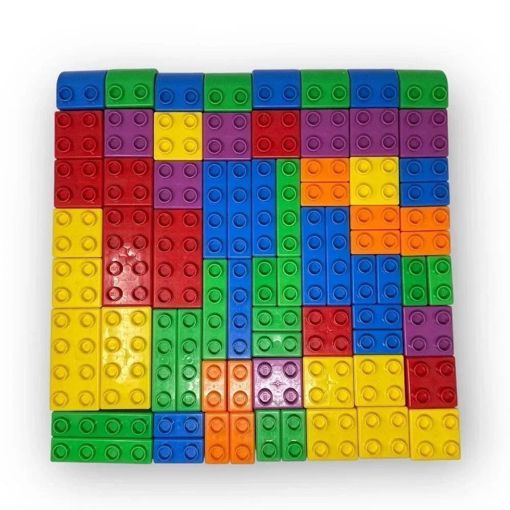 Vintage Lego Quatro Bucket Lid 73 Building Blocks Bricks Set 5357 XL Duplo 2004 - Picture 2 of 15